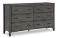 Montillan Dresser and Mirror - Bargain Furniture (Detroit, MI)