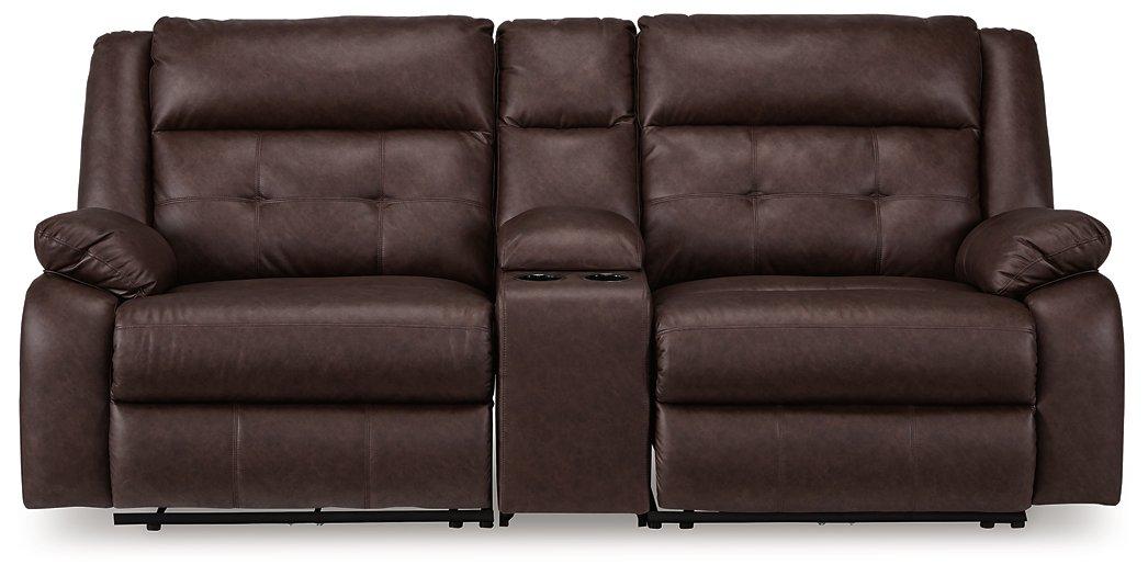 Punch Up Power Reclining Sectional Loveseat with Console - Bargain Furniture (Detroit, MI)
