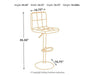 Bellatier Bar Stool Set - Bargain Furniture (Detroit, MI)