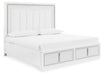 Chalanna Upholstered Storage Bed - Bargain Furniture (Detroit, MI)