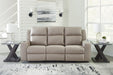 Lavenhorne Reclining Sofa with Drop Down Table - Bargain Furniture (Detroit, MI)