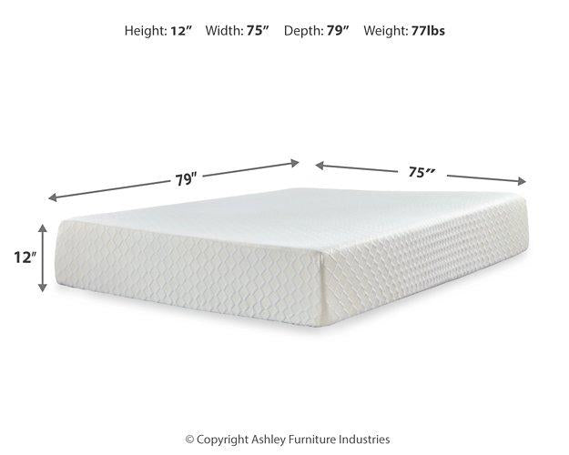 Chime 12 Inch Memory Foam Mattress in a Box - Bargain Furniture (Detroit, MI)