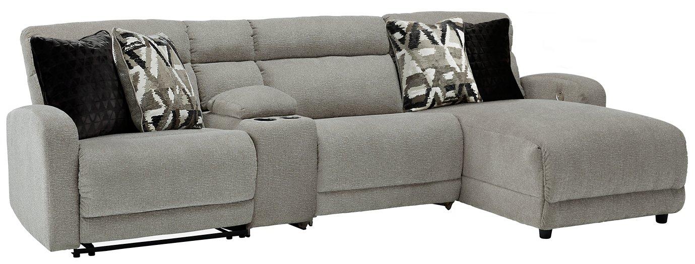 Colleyville Power Reclining Sectional with Chaise - Bargain Furniture (Detroit, MI)