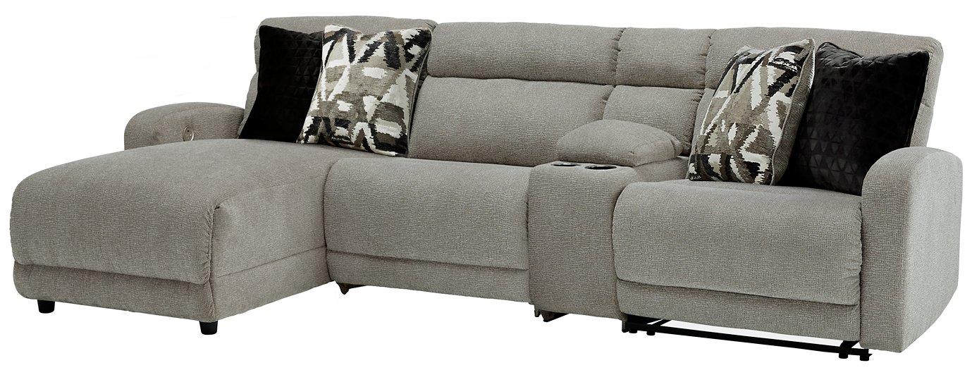 Colleyville Power Reclining Sectional with Chaise - Bargain Furniture (Detroit, MI)