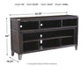 Todoe 65" TV Stand with Electric Fireplace - Bargain Furniture (Detroit, MI)