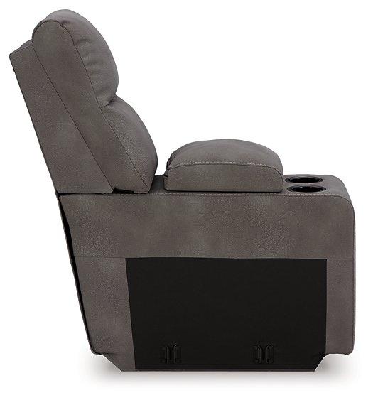 Next-Gen DuraPella Power Reclining Sectional Loveseat with Console - Bargain Furniture (Detroit, MI)