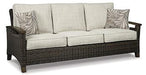 Paradise Trail Outdoor Sofa, Lounge Chairs and Fire Pit Table - Bargain Furniture (Detroit, MI)