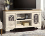 Realyn 74" TV Stand with Electric Fireplace - Bargain Furniture (Detroit, MI)