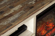 Willowton 64" TV Stand with Electric Fireplace - Bargain Furniture (Detroit, MI)