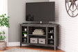 Arlenbry Corner TV Stand with Electric Fireplace - Bargain Furniture (Detroit, MI)
