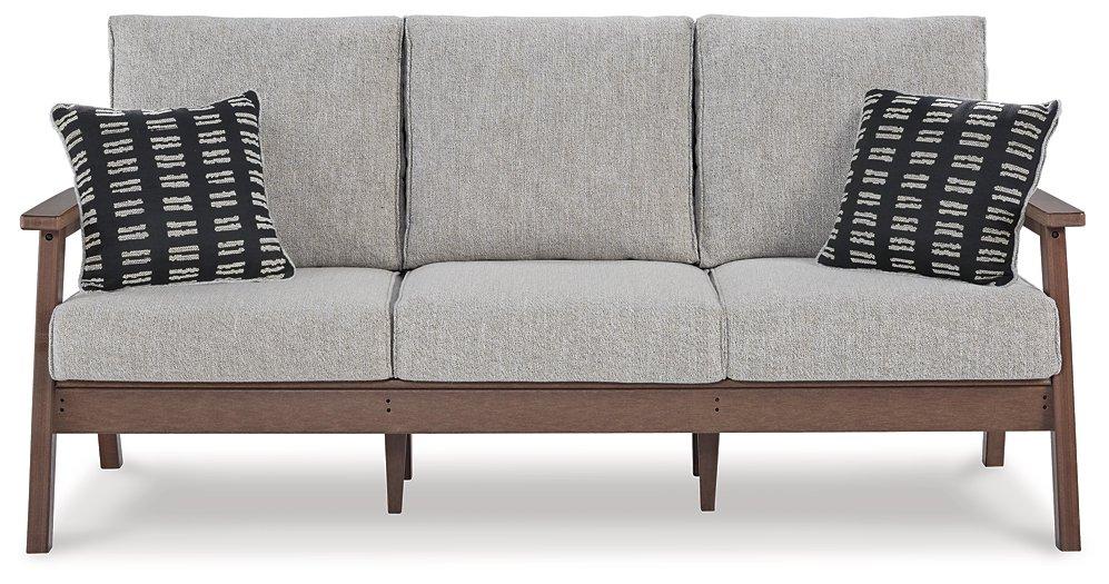 Emmeline Outdoor Sofa with Cushion - Bargain Furniture (Detroit, MI)