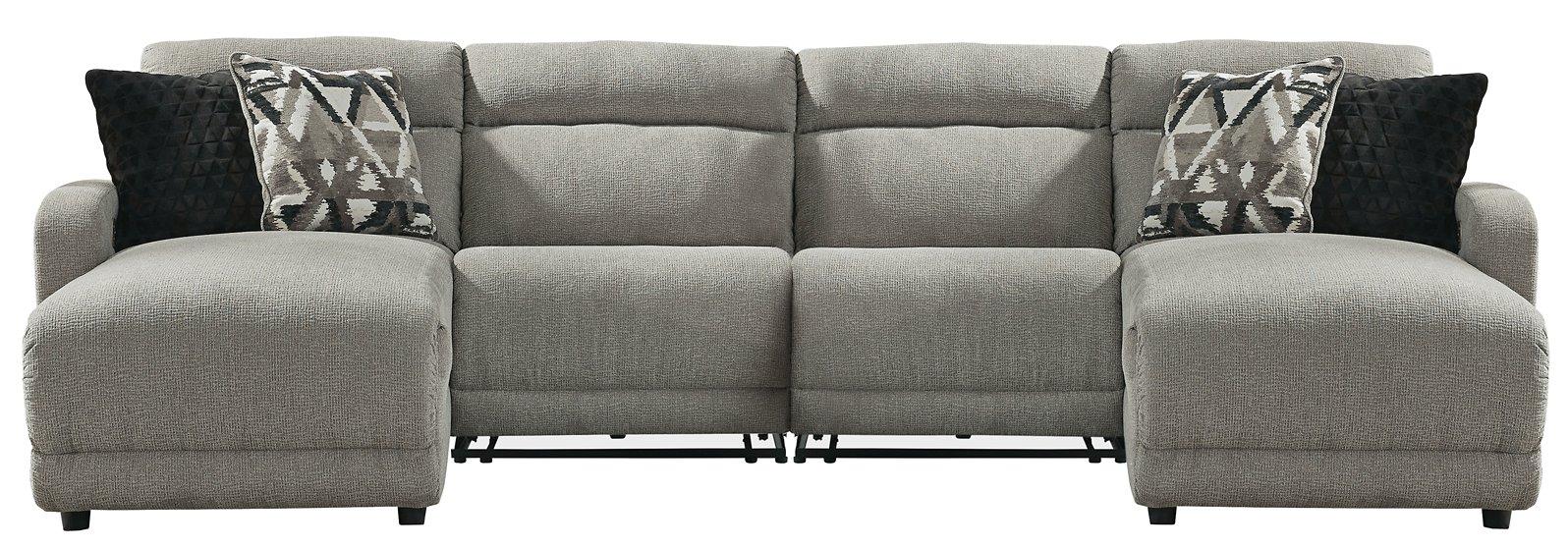 Colleyville Power Reclining Sectional with Chaise - Bargain Furniture (Detroit, MI)