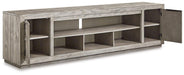 Naydell 92" TV Stand with Electric Fireplace - Bargain Furniture (Detroit, MI)