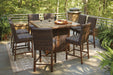 Paradise Trail Outdoor Bar Table Set - Bargain Furniture (Detroit, MI)