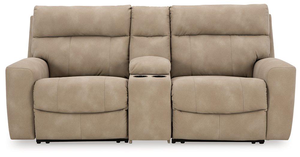 Next-Gen DuraPella Power Reclining Sectional Loveseat with Console - Bargain Furniture (Detroit, MI)