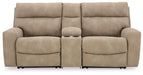 Next-Gen DuraPella Power Reclining Sectional Loveseat with Console - Bargain Furniture (Detroit, MI)