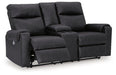 Axtellton Power Reclining Loveseat with Console - Bargain Furniture (Detroit, MI)