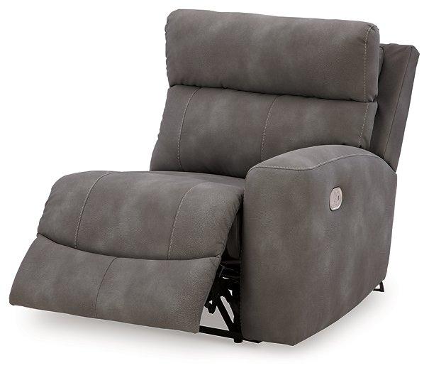 Next-Gen DuraPella Power Reclining Sectional Loveseat with Console - Bargain Furniture (Detroit, MI)