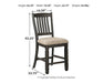 Tyler Creek Counter Height Bar Stool - Bargain Furniture (Detroit, MI)