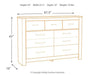 Bellaby Dresser and Mirror - Bargain Furniture (Detroit, MI)