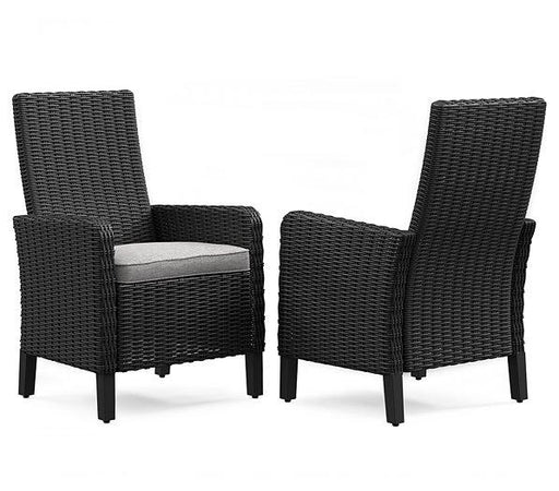 Beachcroft Outdoor Arm Chair with Cushion (Set of 2) - Bargain Furniture (Detroit, MI)