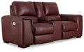 Alessandro Power Reclining Loveseat with Console - Bargain Furniture (Detroit, MI)