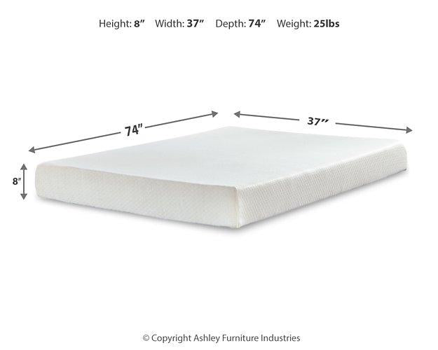 Chime 8 Inch Memory Foam Mattress in a Box - Bargain Furniture (Detroit, MI)