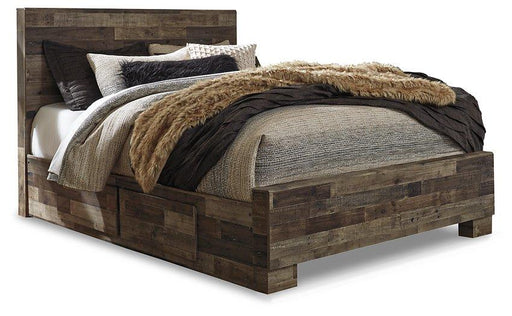 Derekson Bed with 2 Side Storage - Bargain Furniture (Detroit, MI)