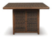 Paradise Trail Outdoor Counter Height Dining Table with 4 Barstools - Bargain Furniture (Detroit, MI)