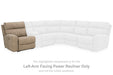 Next-Gen DuraPella Power Reclining Sectional Loveseat with Console - Bargain Furniture (Detroit, MI)