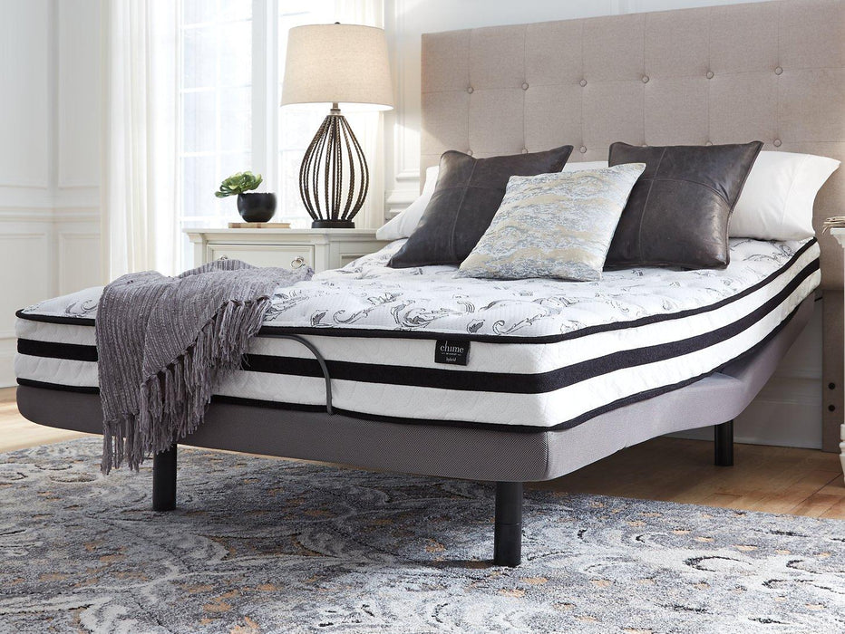 8 Inch Chime Innerspring Mattress Set - Bargain Furniture (Detroit, MI)