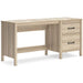Battelle 60" Home Office Desk with Return - Bargain Furniture (Detroit, MI)