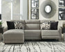 Colleyville Power Reclining Sectional with Chaise - Bargain Furniture (Detroit, MI)