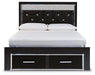 Kaydell Upholstered Panel Storage Bed - Bargain Furniture (Detroit, MI)