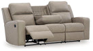 Lavenhorne Reclining Sofa with Drop Down Table - Bargain Furniture (Detroit, MI)