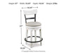 Valebeck Counter Height Bar Stool - Bargain Furniture (Detroit, MI)