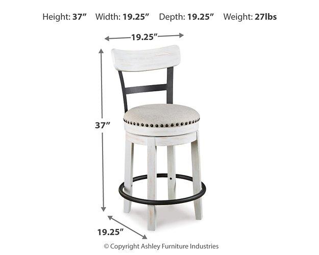 Valebeck Counter Height Bar Stool - Bargain Furniture (Detroit, MI)