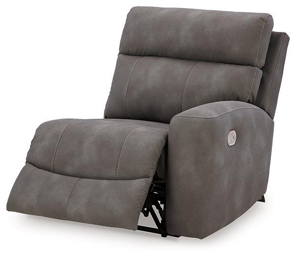 Next-Gen DuraPella Power Reclining Sectional Loveseat with Console - Bargain Furniture (Detroit, MI)