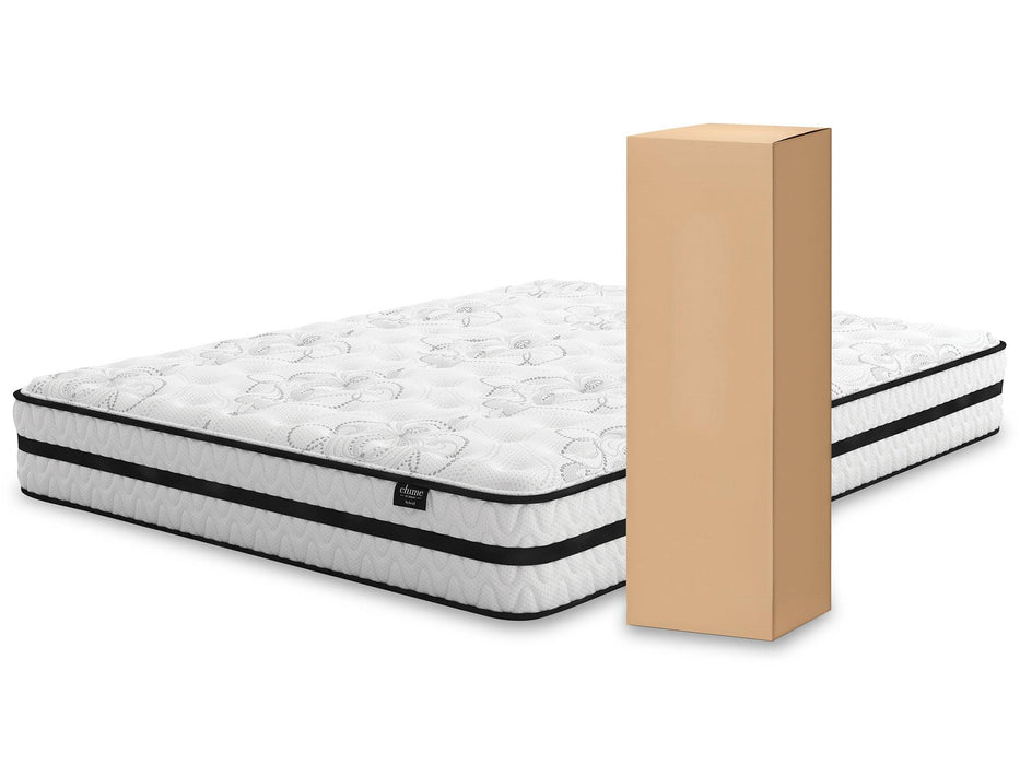 Chime 10 Inch Hybrid 2-Piece Mattress Set - Bargain Furniture (Detroit, MI)