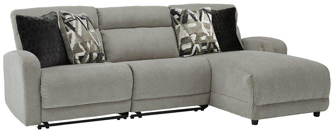 Colleyville Power Reclining Sectional with Chaise - Bargain Furniture (Detroit, MI)