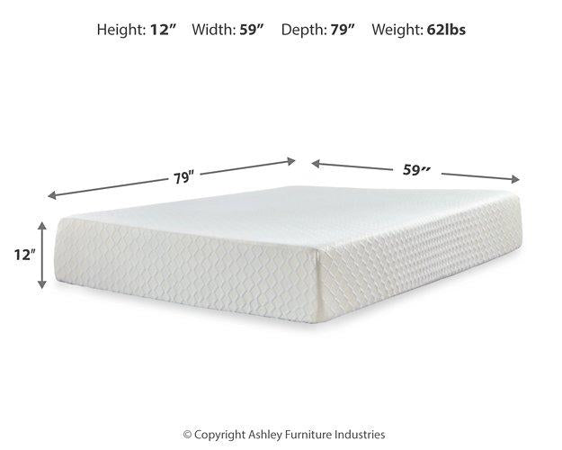 Chime 12 Inch Memory Foam Mattress in a Box - Bargain Furniture (Detroit, MI)