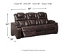 Warnerton Power Reclining Sofa - Bargain Furniture (Detroit, MI)