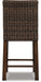 Paradise Trail Outdoor Counter Height Dining Table with 4 Barstools - Bargain Furniture (Detroit, MI)