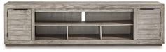 Naydell 92" TV Stand with Electric Fireplace - Bargain Furniture (Detroit, MI)