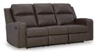 Lavenhorne Reclining Sofa with Drop Down Table - Bargain Furniture (Detroit, MI)