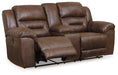 Stoneland Power Reclining Loveseat with Console - Bargain Furniture (Detroit, MI)