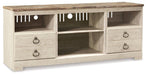 Willowton 4-Piece Entertainment Center with Electric Fireplace - Bargain Furniture (Detroit, MI)