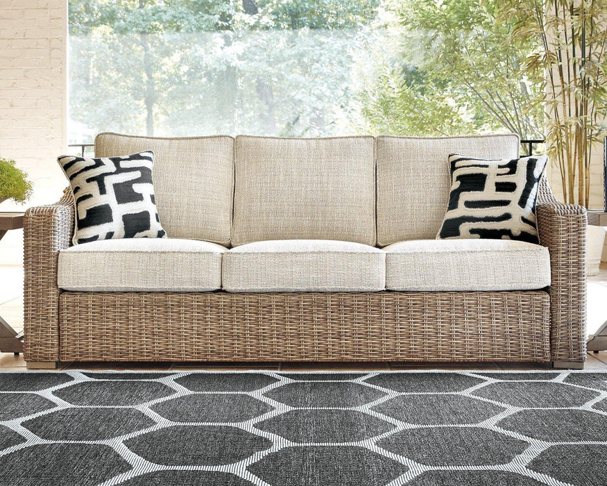 Beachcroft Outdoor Seating Set - Bargain Furniture (Detroit, MI)