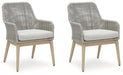 Seton Creek Outdoor Dining Arm Chair (Set of 2) - Bargain Furniture (Detroit, MI)