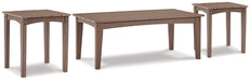 Emmeline Outdoor Occasional Table Set - Bargain Furniture (Detroit, MI)